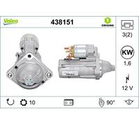 Motorino di avviamento Senso rotazione orario 438151 VALEO per BMW 3 Coupé 1 X3