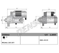Motorino d'avviamento, starter DENSO DSN942