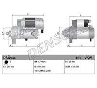 Motorino d'avviamento, starter DENSO DSN944