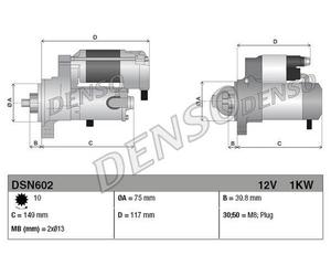 Motorino d'avviamento PER Land Rover Freelander 1.8 16V 4x4 86 KW 117 CV