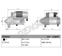 Motorino d'avviamento PER Smart City-Coup 0.6 33 KW 45 CV