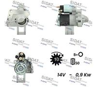 SIDAT S12MH0076A2 Motorino avviamento