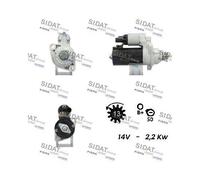 Motorino D'avviamento Sidat S12BH0451 per Audi Man Seat Skoda VW Vag