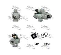 Motorino D'avviamento Sidat S12BH0666A2 per Iveco Case Ih