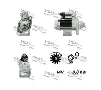 Motorino D'avviamento Sidat S12DE0226A2 per Toyota