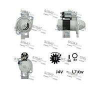 Motorino D'avviamento Sidat S12HT0105A2 per Hitachi Yanmar New Holland