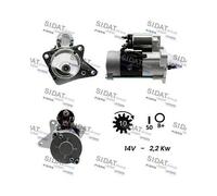 Motorino D'avviamento Sidat S12MH0163 per Ford Mazda Mitsubishi