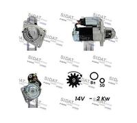 Motorino D'avviamento Sidat S12MH0329A2 per Mitsubishi