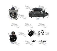 Motorino D'avviamento Sidat S12ML0370A2 per Ford Case Ih New Holland
