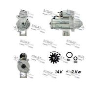 Motorino D'avviamento Sidat S12VA0010 per Chrysler Mercedes Benz Mercedes Benz
