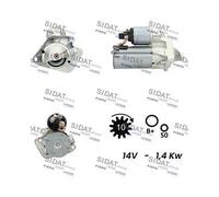 Motorino D'avviamento Sidat S12VA0012 per Mercedes Benz Mercedes Benz Mitsubishi