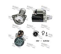 SIDAT S12VA0108A2 Motorino avviamento