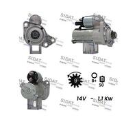 Motorino D'avviamento Sidat S12VA0115A2 per Audi Ford Seat Skoda VW Vag