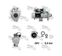 Motorino D'avviamento Sidat S24MH0109 per Mitsubishi Renault Volvo