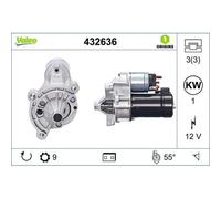 Motorino D'avviamento Valeo 432636 Valeo Origins New Oe Technology per Citroën