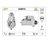 Motorino D'avviamento Valeo 438072 Valeo Origins New Oe Technology per Audi Seat