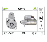 Motorino D'avviamento Valeo 438076 Valeo Origins New Oe Technology per Audi Ford