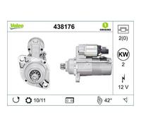 Motorino D'avviamento Valeo 438176 Valeo Origins New Oe Technology per Audi Seat