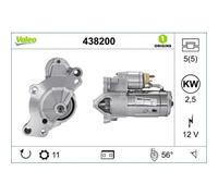 Motorino D'avviamento Valeo 438200 Valeo Origins New Oe Technology per Citroën