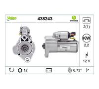 Motorino di avviamento VALEO 438243