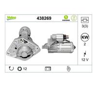 Motorino D'avviamento Valeo 438269 Valeo Origins New Stop&start Oe Technology