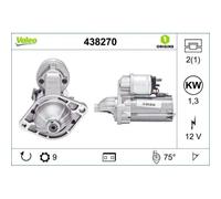 Motorino D'avviamento Valeo 438270 Valeo Origins New Oe Technology per Fiat Opel