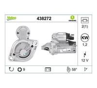 Motorino D'avviamento Valeo 438272 Valeo Origins New Oe Technology per Bmw