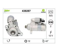 Motorino D'avviamento Valeo 438287 Valeo Origins New Oe Technology per Audi Seat