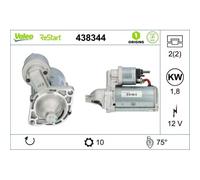Motorino D'avviamento Valeo 438344 Valeo Origins New Stop&start Oe Technology
