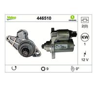 Motorino D'avviamento Valeo 446510 Valeo Origins New Oe Technology per Audi Seat