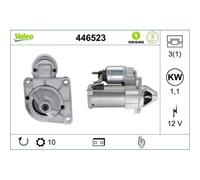 Motorino D'avviamento Valeo 446523 Valeo Origins New Stop&start Oe Technology