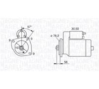 Motorino di avviamento 063720801010 MAGNETI MARELLI per VW SEAT