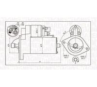 Motorino di avviamento 063721135010 MAGNETI MARELLI per TOYOTA AVENSIS COROLLA