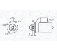 Motorino di avviamento 063721377010 MAGNETI MARELLI per FORD VOLVO