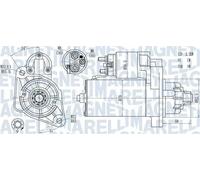 Motorino di avviamento 063721378010 MAGNETI MARELLI per VW TOUAREG