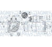 Magneti Marelli Motorino d'avviamento 063721428010 per OPEL, SAAB