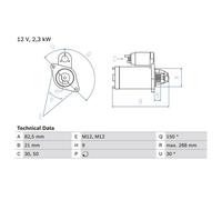 BOSCH 0 986 011 150 Motorino avviamento