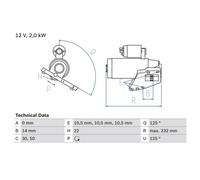 BOSCH 0 986 024 710 Motorino avviamento