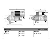 Motorino di avviamento DENSO DSN3004