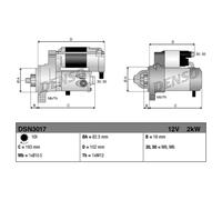 Motorino di avviamento DENSO DSN3017