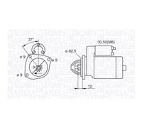 Motorino di avviamento MAGNETI MARELLI 063521082390