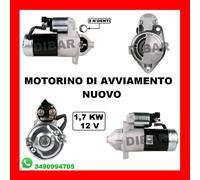 MOTORINO DI AVVIAMENTO NUOVO KIA PICANTO 1.1 CRDI DA 2005 KW55 CV75 CC1120 D3FA