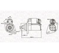 MAGNETI MARELLI 063721294010 Motorino d'avviamento per AUDI,SEAT,SKODA,VW