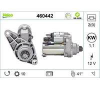 Motorino di avviamento Senso rotazione antiorario 460442 VALEO per SKODA VW SEAT