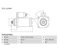 BOSCH 986016990 Bosch Mot.Alt. Rev.