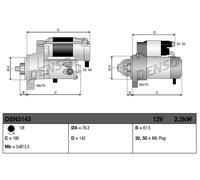 DENSO DSN3143 Motorino avviamento