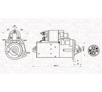 MAGNETI MARELLI Motorino d'avviamento per RENAULT VOLVO 063720680010