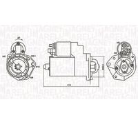 Magneti Marelli Motorino avviamento 063720880010 - oraria - VW Golf/Polo/Seat Ibiza/Arosa