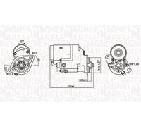 Motorino di avviamento Senso rotazione orario 063721154010 MAGNETI MARELLI