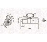 Magneti Marelli 063721221010 Motorino Avviamento Mitsubishi Canter